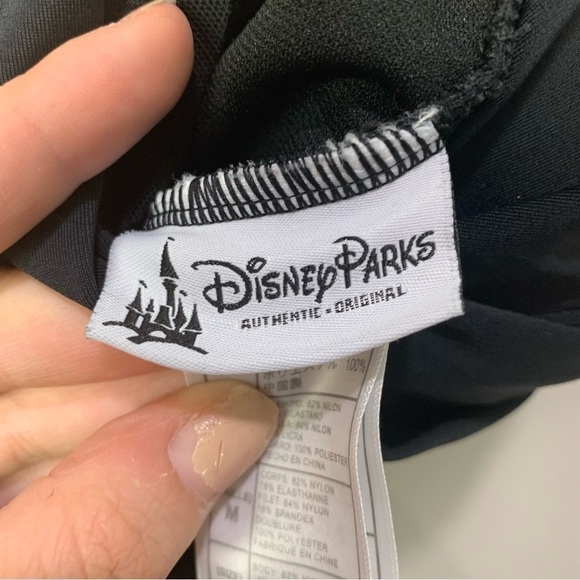 [Disney Parks] Black Ruched Halter Neck One Piece Swimsuit - Picture 5 of 9